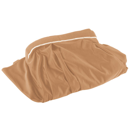 Váy bàn Snap Drape 5412GC29W3-049 Wyndham 6,4 m 15,2 cm x 73,7 cm Sandalwood xếp ly nơ với khóa dán Velcro® kẹp