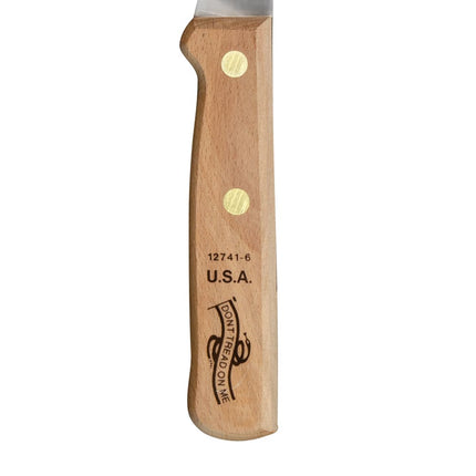 Dexter Russell 12741-6 Dao Rọc Xương Cong Nửa Cứng 15.2 cm Cán Gỗ Sồi Thép Cacbon