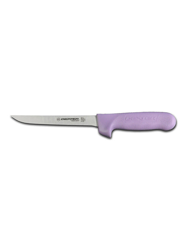 Dexter Russell S136NP-PCP SANI-SAFE® Dao Rọc Xương Hẹp 15.2 cm Cán Polypropylene Tím, Thép Cacbon