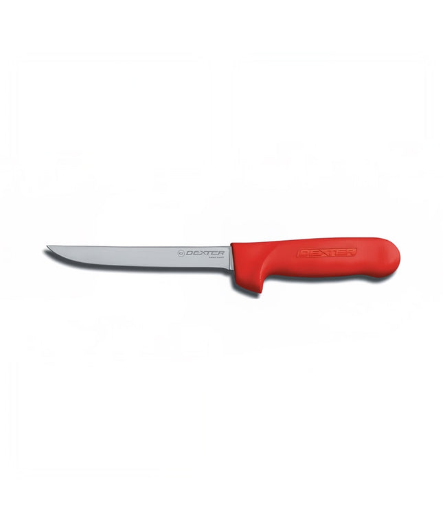 Dexter Russell S136NR-PCP SANI-SAFE® Dao Rọc Xương 15.2 cm Cán Polypropylene Đỏ, Thép Carbon