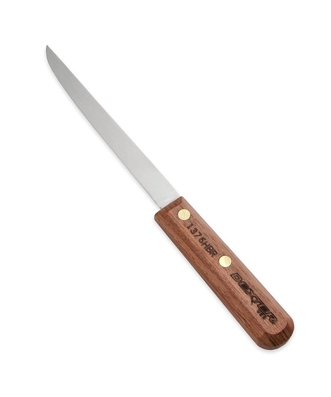 Dexter Russell 1376HBR Dao Rút Xương Giăm Bông Mềm 15.2 cm Cán Gỗ Hồng Mộc, Thép Carbon