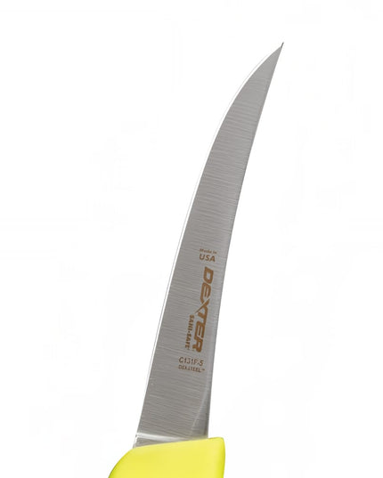 Dao Rọc Xương Dexter Russell C131F-5 SANI-SAFE® 12.7 cm Cán Polypropylene Vàng Sáng, Thép Carbon