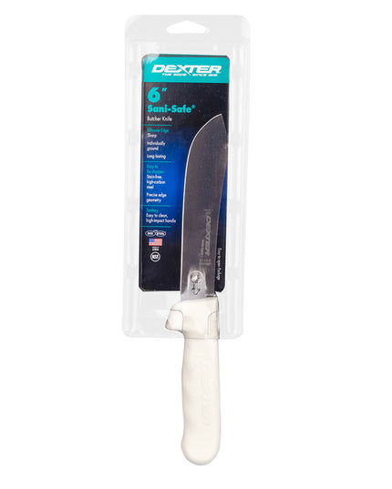Dao Làm Thịt Dexter Russell S112-6PCP SANI-SAFE® 15.2 cm Cán Polypropylene Trắng Thép Carbon