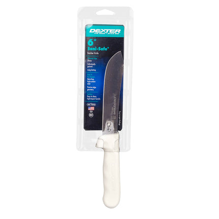Dao Làm Thịt Dexter Russell S112-6PCP SANI-SAFE® 15.2 cm Cán Polypropylene Trắng Thép Carbon