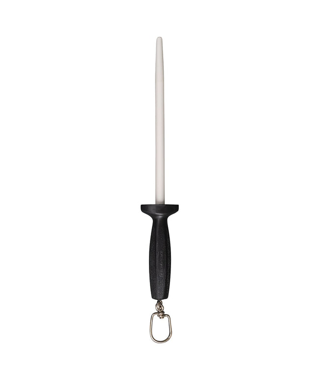 Dexter Russell P8 8" Ceramic Sharpener w/ Polypropylene Black Handle