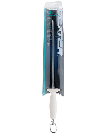 Cây Mài Dao Kim Cương Dexter Russell DDS-12S-PCP SANI-SAFE® 30.5 cm Tay Cầm Polypropylene Trắng