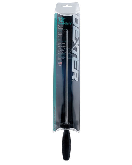 Cây Mài Dao Kim Cương Dexter Russell DDS-12B-PCP SANI-SAFE® 30.5 cm Tay Cầm Polypropylene Đen