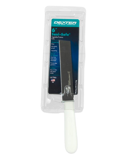 Dexter Russell S186PCP SANI-SAFE® Dao Rau Củ 15.2 cm Cán Polypropylene Trắng, Thép Không Gỉ