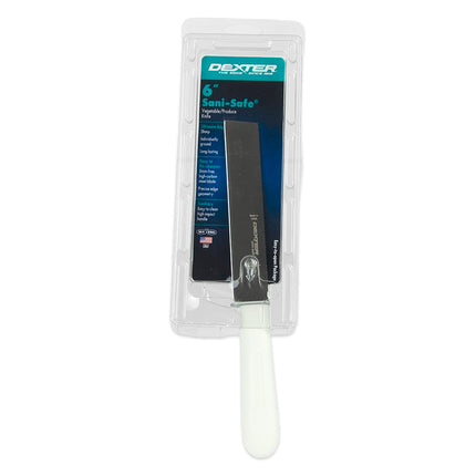 Dexter Russell S186PCP SANI-SAFE® Dao Rau Củ 15.2 cm Cán Polypropylene Trắng, Thép Không Gỉ
