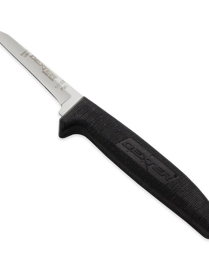 Dexter Russell P152HG 3 1/4" Boning Knife w/ Soft Black Rubber Handle, High Carbon Steel