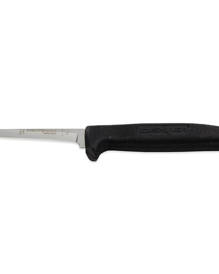 Dexter Russell P152HG 3 1/4" Boning Knife w/ Soft Black Rubber Handle, High Carbon Steel