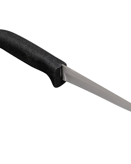 Dexter Russell P154HG 4 1/2" Boning Knife w/ Soft Black Rubber Handle, High Carbon Steel