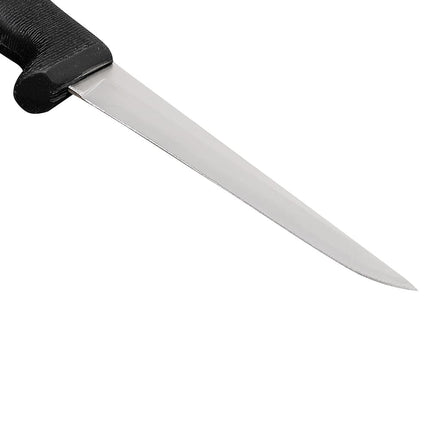 Dexter Russell P154HG 4 1/2" Boning Knife w/ Soft Black Rubber Handle, High Carbon Steel