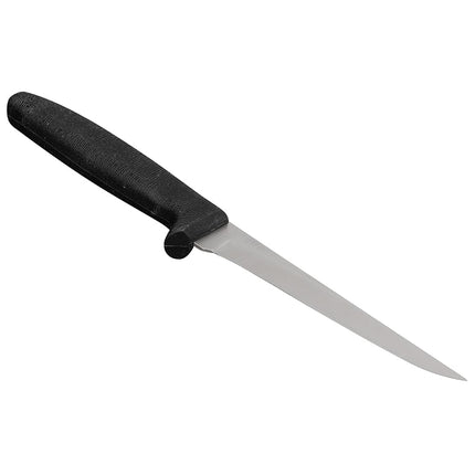 Dexter Russell P155WHG 5" Boning Knife w/ Soft Black Rubber Handle, Carbon Steel
