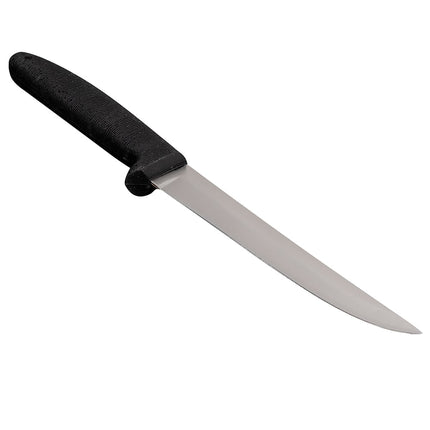 Dexter Russell P156HG 6" Boning Knife w/ Soft Black Rubber Handle, Carbon Steel