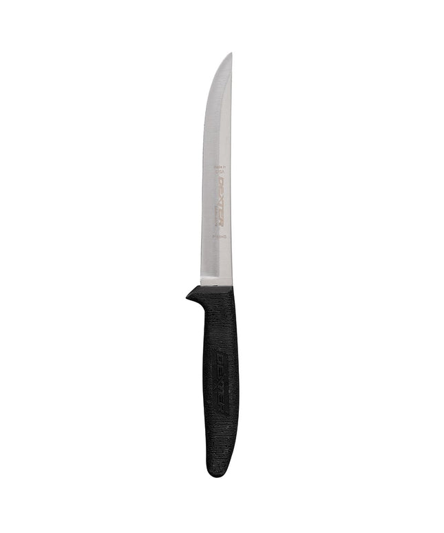 Dexter Russell P156HG 6" Boning Knife w/ Soft Black Rubber Handle, Carbon Steel