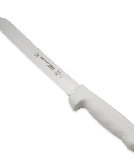 Dao Cắt Bánh Mì Dexter Russell S162-8SC-PCP SANI-SAFE® 20.3 cm Cán Polypropylene Trắng Thép Carbon