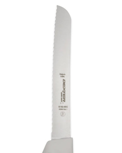 Dao Cắt Bánh Mì Dexter Russell S162-8SC-PCP SANI-SAFE® 20.3 cm Cán Polypropylene Trắng Thép Carbon