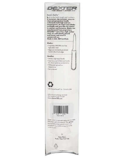 Dao Gọt SANI-SAFE® Dexter Russell S104P-PCP 8.3 cm Cán Polypropylene Tím Thép Carbon