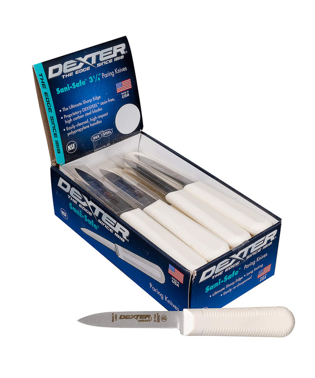 Bộ Dao Gọt Dexter Russell S104-24 SANI-SAFE® 8.3 cm Tay Cầm Polypropylene Trắng Thép Carbon