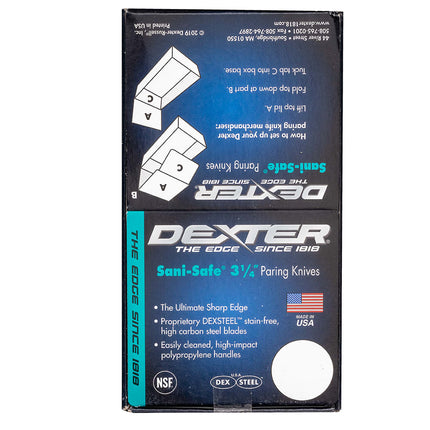 Bộ Dao Gọt Dexter Russell S104-24 SANI-SAFE® 8.3 cm Tay Cầm Polypropylene Trắng Thép Carbon