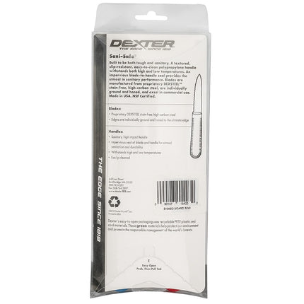 Bộ Dao Gọt SANI-SAFE® Dexter Russell S104SC-3RWC 8.3 cm Lưỡi Khía Tay Cầm Polypropylene Thép Carbon