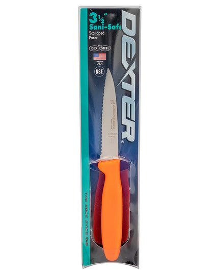 Dao Gọt Dexter Russell S105SC-PCP SANI-SAFE® 8.9 cm Tay Cầm Polypropylene Cam, Thép Carbon