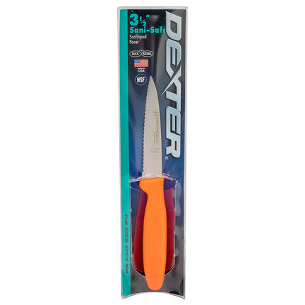 Dao Gọt Dexter Russell S105SC-PCP SANI-SAFE® 8.9 cm Tay Cầm Polypropylene Cam, Thép Carbon