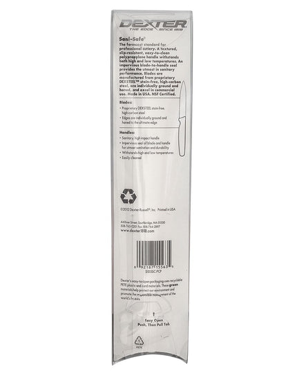 Dao Gọt Dexter Russell S105SC-PCP SANI-SAFE® 8.9 cm Tay Cầm Polypropylene Cam, Thép Carbon