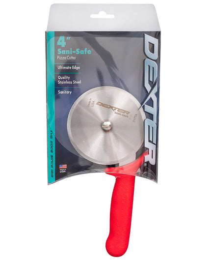 Dao Cắt Pizza Dexter Russell P177AR-PCP SANI-SAFE® 10.2 cm Tay Cầm Nhựa Đỏ Thép Carbon