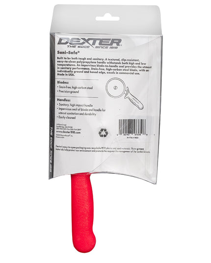Dao Cắt Pizza Dexter Russell P177AR-PCP SANI-SAFE® 10.2 cm Tay Cầm Nhựa Đỏ Thép Carbon