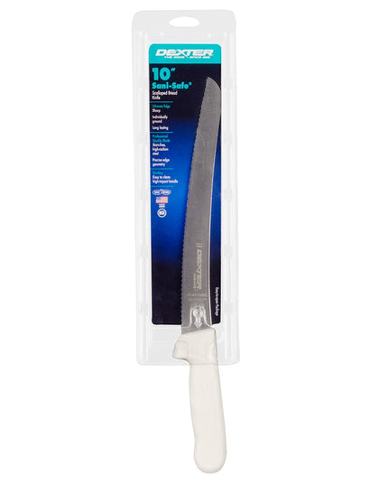 Dao Cắt Bánh Mì Dexter Russell S147-10SC-PCP SANI-SAFE® 25.4 cm Cán Polypropylene Trắng Thép Carbon