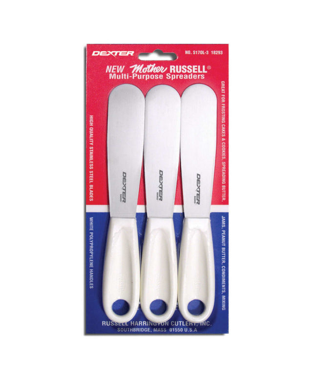 Bộ Dao Phết Mother Russell Dexter Russell S170L-3 8.9 cm Tay Cầm Polypropylene Thép Không Gỉ