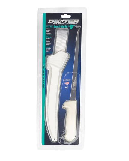 Dao Phi Lê Dexter Russell S133-9WS1-CP SANI-SAFE® 22.9 cm Cán Polypropylene Trắng Thép Carbon