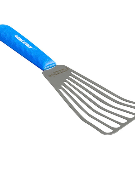 Phới Lật Cá Có Rãnh Dexter Russell 19673H SANI-SAFE 16.5 cm Tay Cầm Cao Su Mềm Xanh Dương Thép Không Gỉ