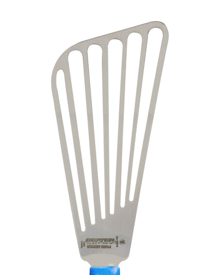 Phới Lật Cá Có Rãnh Dexter Russell 19673H SANI-SAFE 16.5 cm Tay Cầm Cao Su Mềm Xanh Dương Thép Không Gỉ