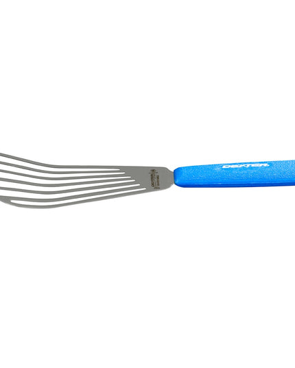 Phới Lật Cá Có Rãnh Dexter Russell 19673H SANI-SAFE 16.5 cm Tay Cầm Cao Su Mềm Xanh Dương Thép Không Gỉ