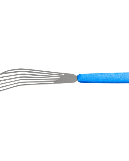 Phới Lật Cá Có Rãnh Dexter Russell 19673H SANI-SAFE 16.5 cm Tay Cầm Cao Su Mềm Xanh Dương Thép Không Gỉ