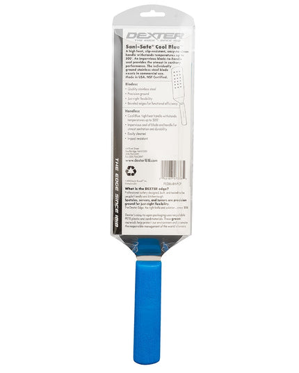 Phới Lật Đục Lỗ Dexter Russell PS286-8H-PCP SANI-SAFE® 20.3 x 7.6 cm Tay Cầm Nhựa Polypropylene Màu Xanh Thép Không Gỉ