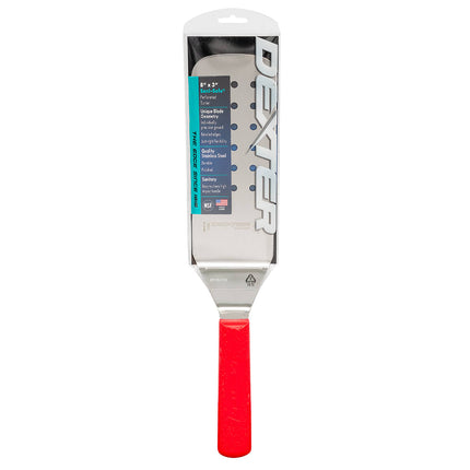 Phới Lật Có Lỗ Dexter Russell PS286-8R-PCP SANI-SAFE 20.3 x 7.6 cm Tay Cầm Polypropylene Đỏ Thép Không Gỉ