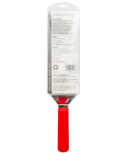 Phới Lật Có Lỗ Dexter Russell PS286-8R-PCP SANI-SAFE 20.3 x 7.6 cm Tay Cầm Polypropylene Đỏ Thép Không Gỉ