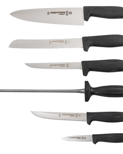 Bộ Dao Dexter Russell HSGB-3 7 Món Kèm Khối Gỗ