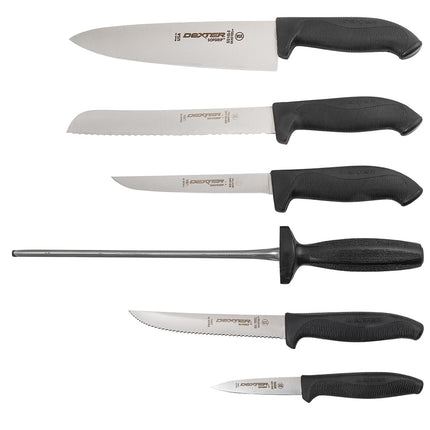 Bộ Dao Dexter Russell HSGB-3 7 Món Kèm Khối Gỗ