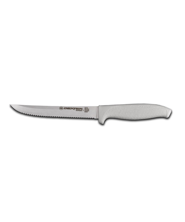 Dao Đa Năng Dexter Russell SG156SC-PCP 15.2 cm Tay Cầm Cao Su Trắng Mềm Thép Carbon
