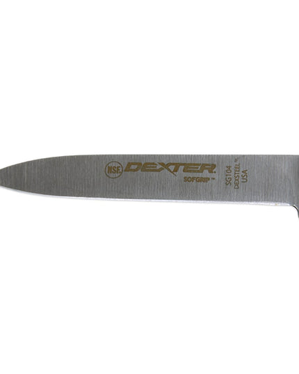 Dao Gọt Dexter Russell SG104-PCP 8.3 cm Cán Cao Su Mềm Trắng Thép Carbon