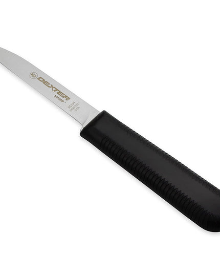 Dao Gọt Dexter Russell SG104B-PCP 8.3 cm Tay Cầm Cao Su Mềm Đen, Thép Carbon
