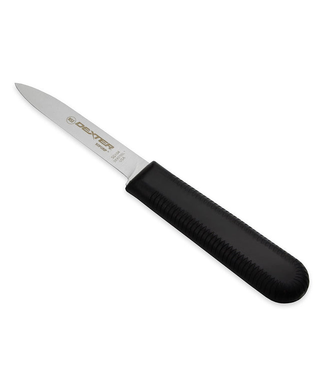 Dao Gọt Dexter Russell SG104B-PCP 8.3 cm Tay Cầm Cao Su Mềm Đen, Thép Carbon