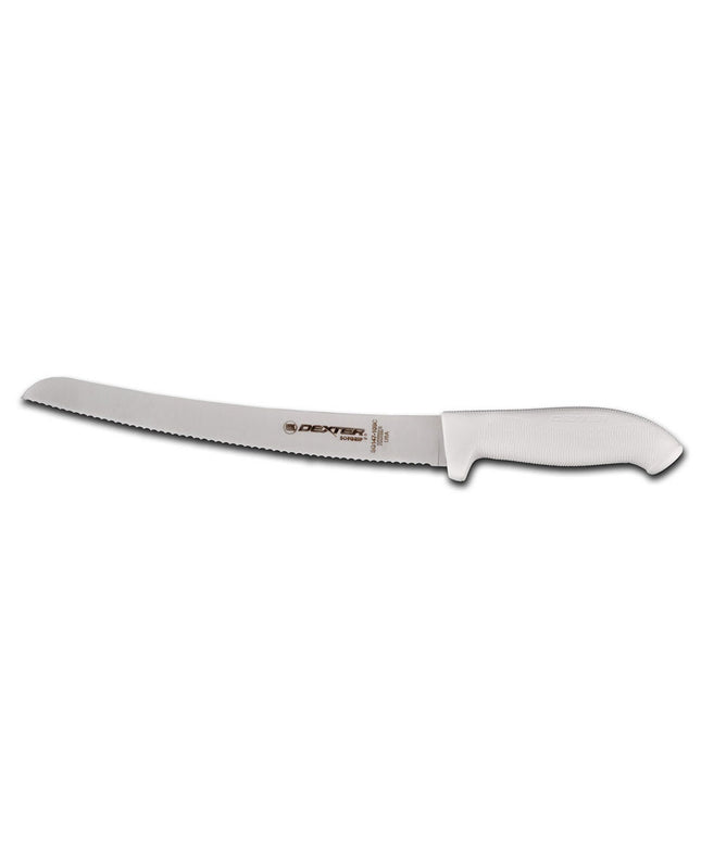 Dao Cắt Bánh Mì Dexter Russell SG147-10SC-PCP 25.4 cm Cán Cao Su Trắng Mềm Thép Carbon
