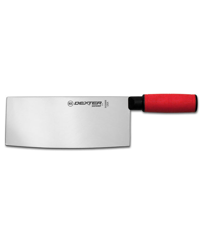 Dao Phay Trung Hoa Dexter Russell SG5888R-PCP 20.3 cm Cán Cao Su Đỏ Thép Cacbon Cao