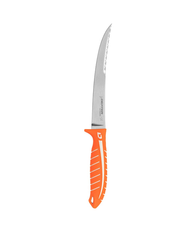Dao Phi Lê Dẻo Hai Lưỡi Dexter Russell DX8F 24912 20.3 cm Cán Silicone Cam Thép Carbon Cao